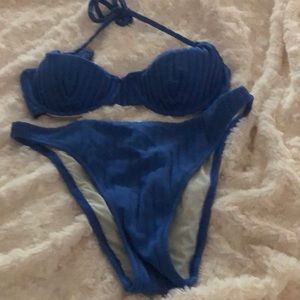 Solid & Striped blue bikini